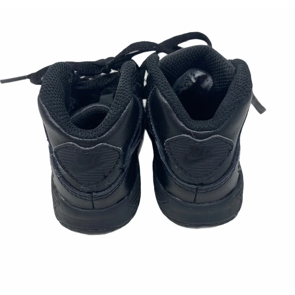 Nike Little Air Max 90 TD Sneaker Boot Shoes Black (317217-004) Toddler Size 5c